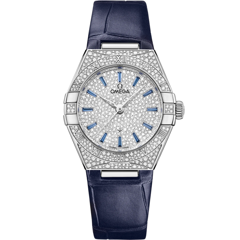 CONSTELLATION 29 MM, CANOPUS GOLD™ ON LEATHER STRAP