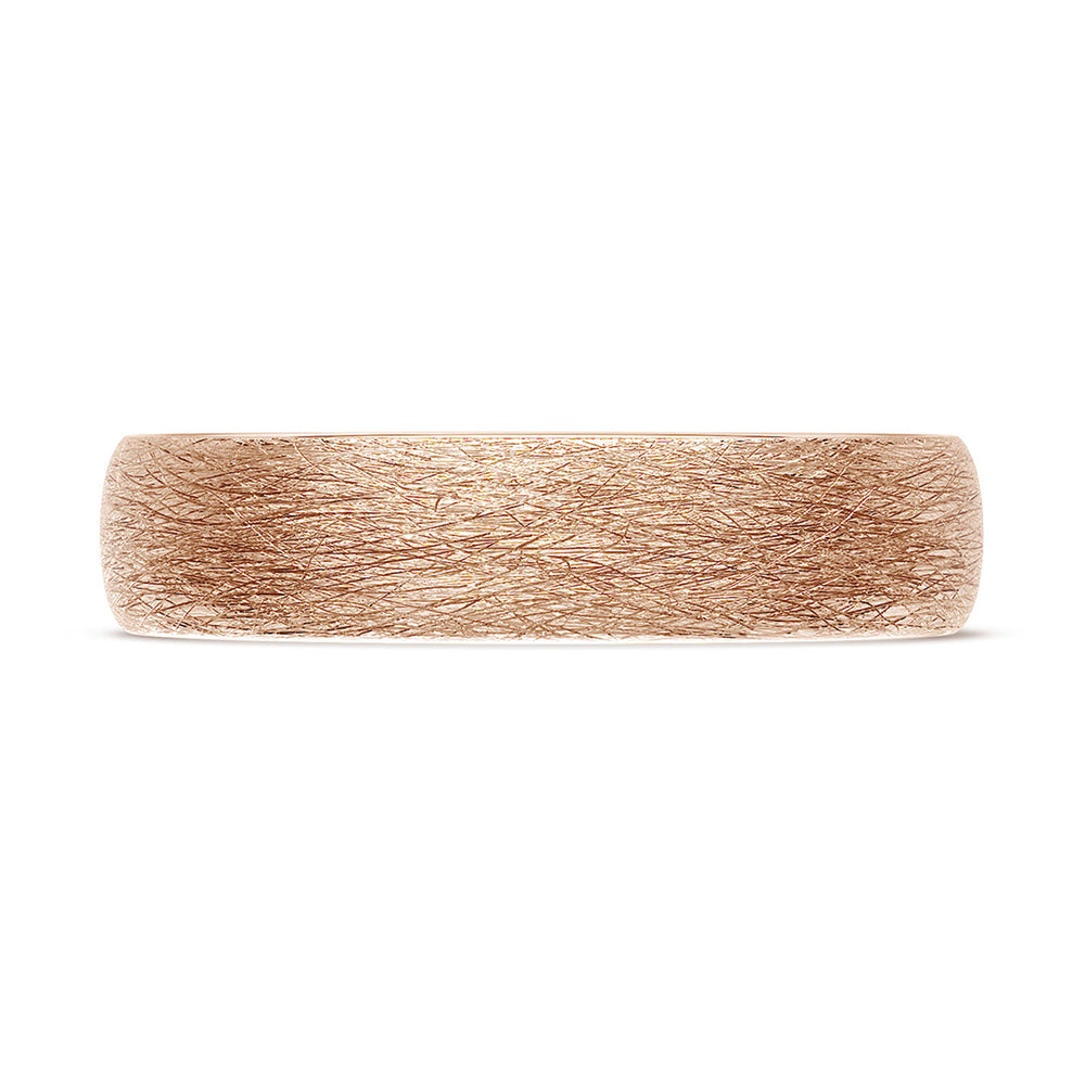 Classic Rounded in Brushed Finish Wedding Band