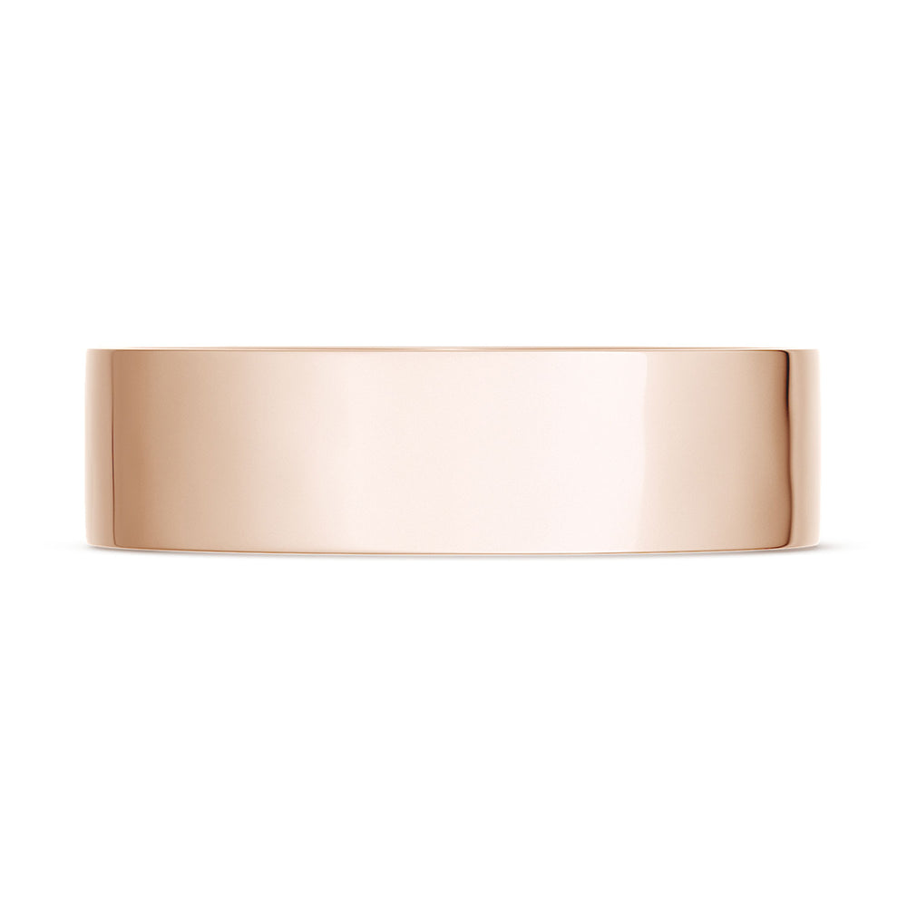 Classic Flat in High Polish Finish Wedding Band