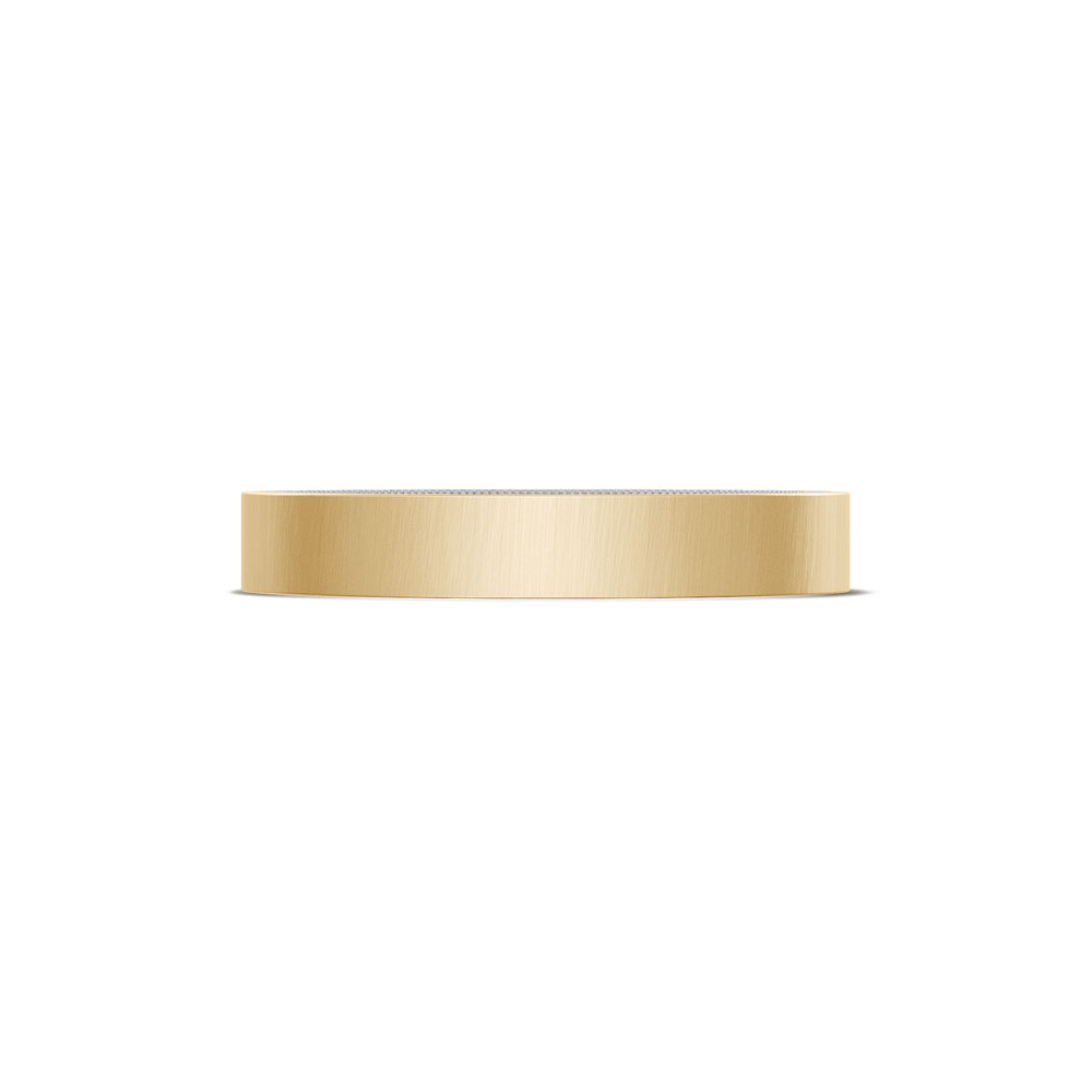 Classic Two-Tone Flat Wedding Band in Satin Finish