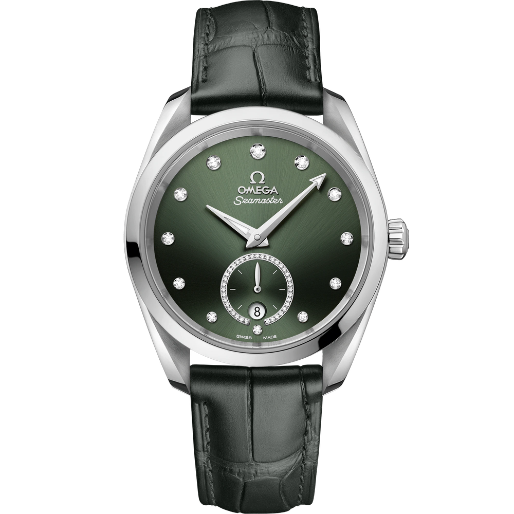 SEAMASTER AQUA TERRA 150M 38 MM, STEEL ON LEATHER STRAP
