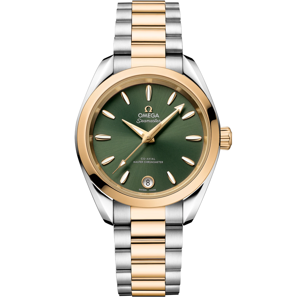 SEAMASTER AQUA TERRA SHADES 34 MM, STEEL - MOONSHINE™ GOLD ON STEEL - MOONSHINE™ GOLD