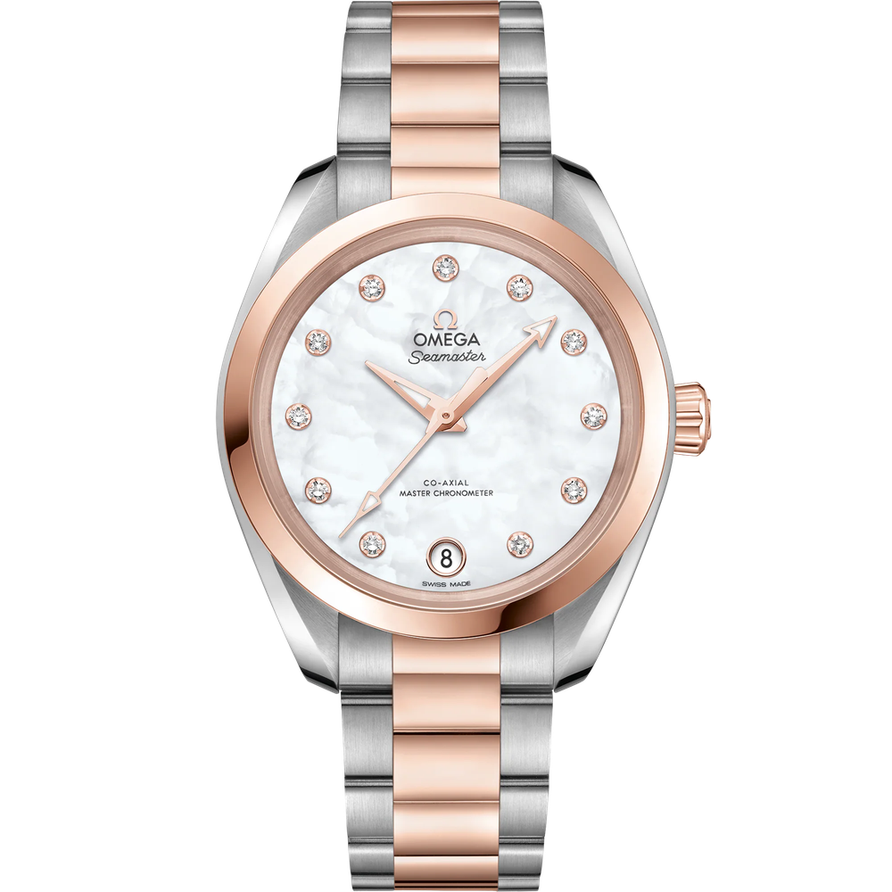 SEAMASTER AQUA TERRA 150M 34 MM, STEEL - SEDNA™ GOLD ON STEEL - SEDNA™ GOLD