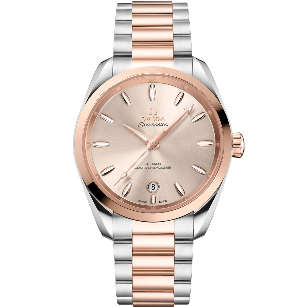 SEAMASTER AQUA TERRA SHADES 38 MM, STEEL - SEDNA™ GOLD ON STEEL - SEDNA™ GOLD
