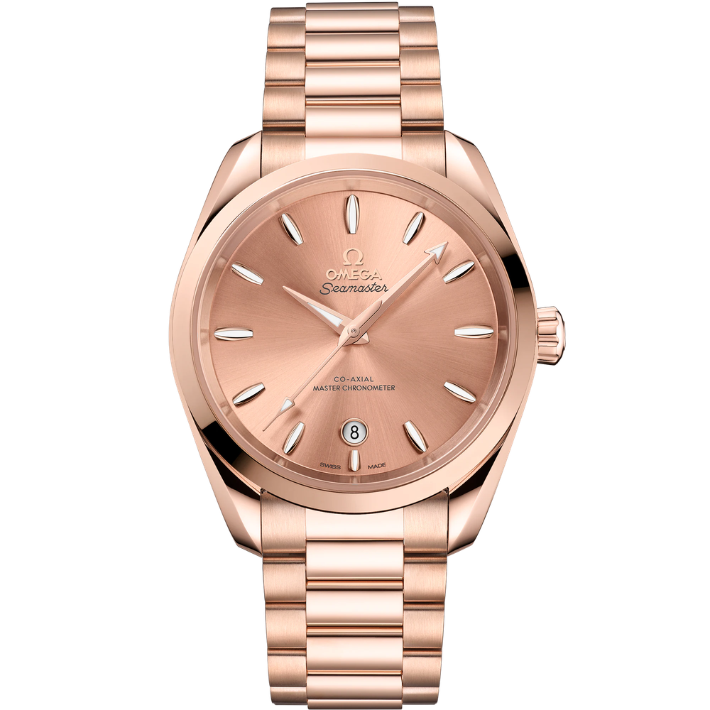 SEAMASTER AQUA TERRA SHADES 38 MM, SEDNA™ GOLD ON SEDNA™ GOLD