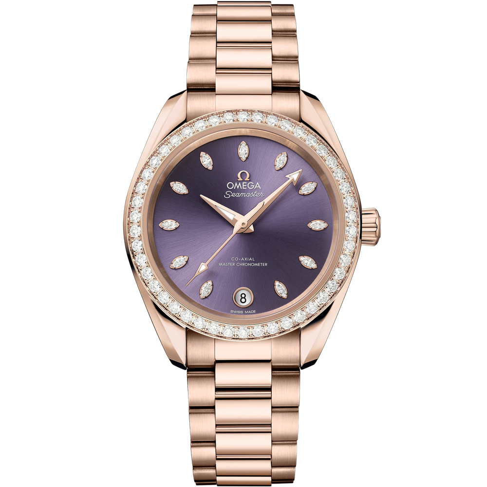SEAMASTER AQUA TERRA SHADES 34 MM, SEDNA™ GOLD ON SEDNA™ GOLD