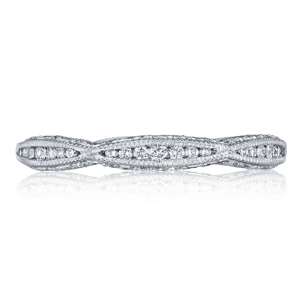 Twist with Diamond Accent Wedding Band