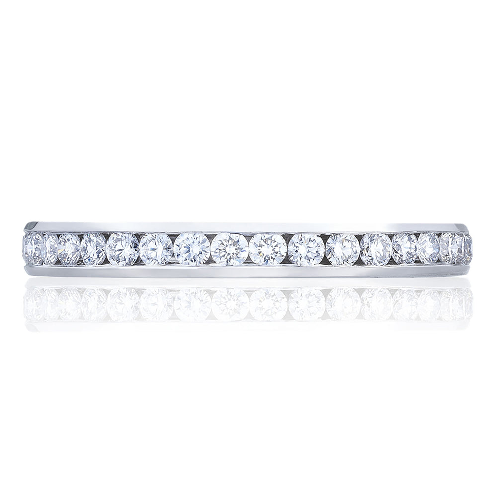 Channel Set Wedding Band