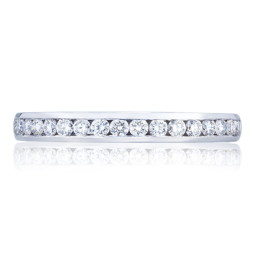 Channel Set Wedding Band