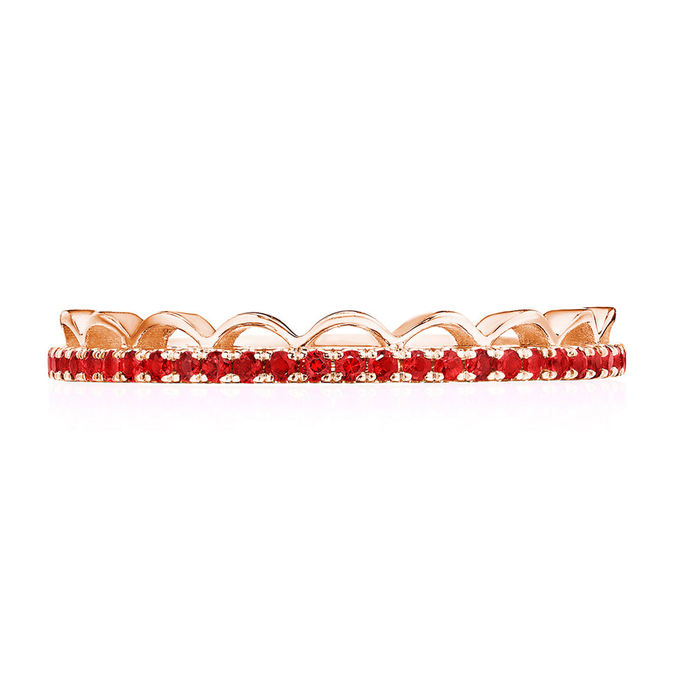 Crescent Crown Ring with Ruby