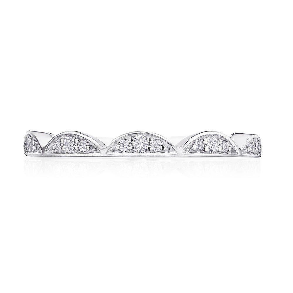 Crescent Crown Ring with Diamond
