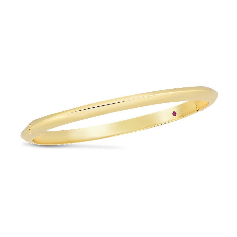 Designer Gold Knifed Edge Bangle