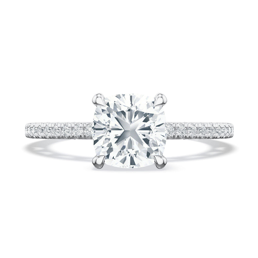 Cushion Solitaire Engagement Ring
