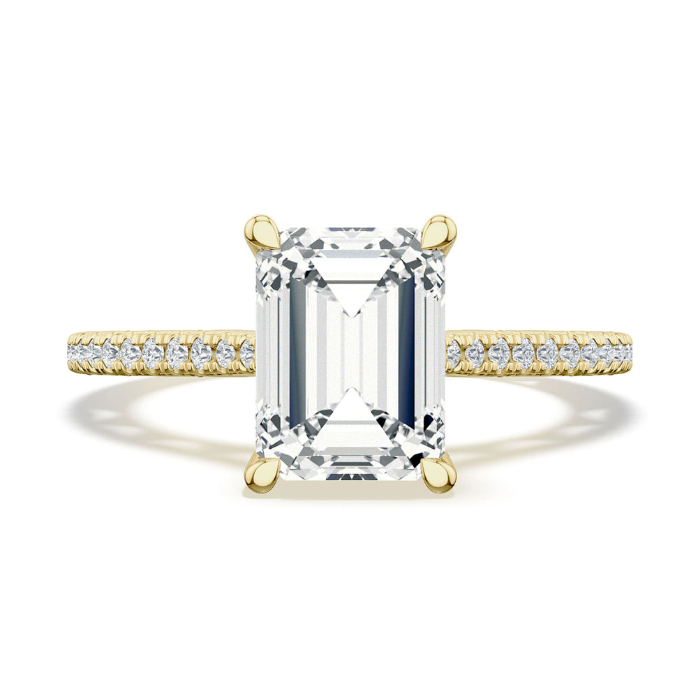 Emerald Solitaire Engagement Ring
