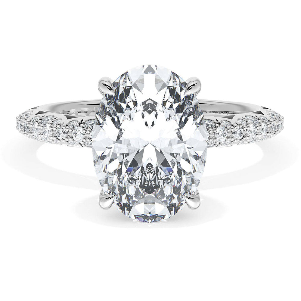 Oval Bloom Engagement Ring