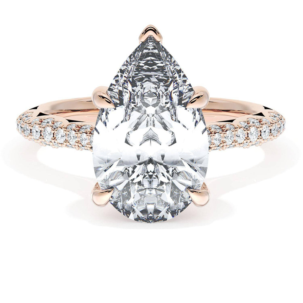 Pear Bloom Engagement Ring