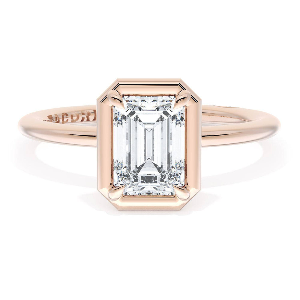 Emerald Solitaire Engagement Ring