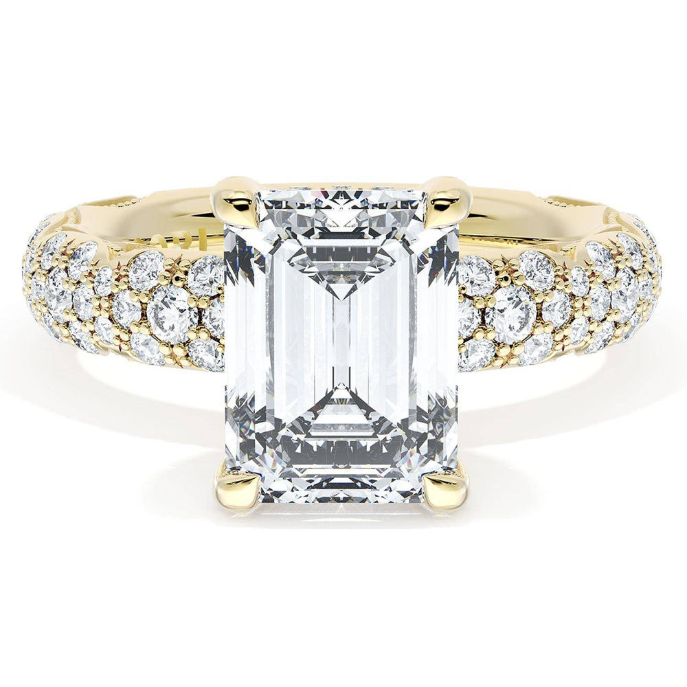 Emerald Bloom Engagement Ring