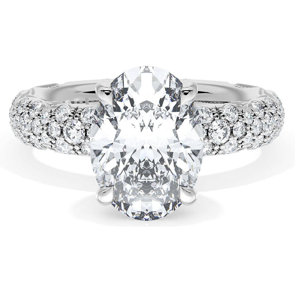 Oval Bloom Engagement Ring