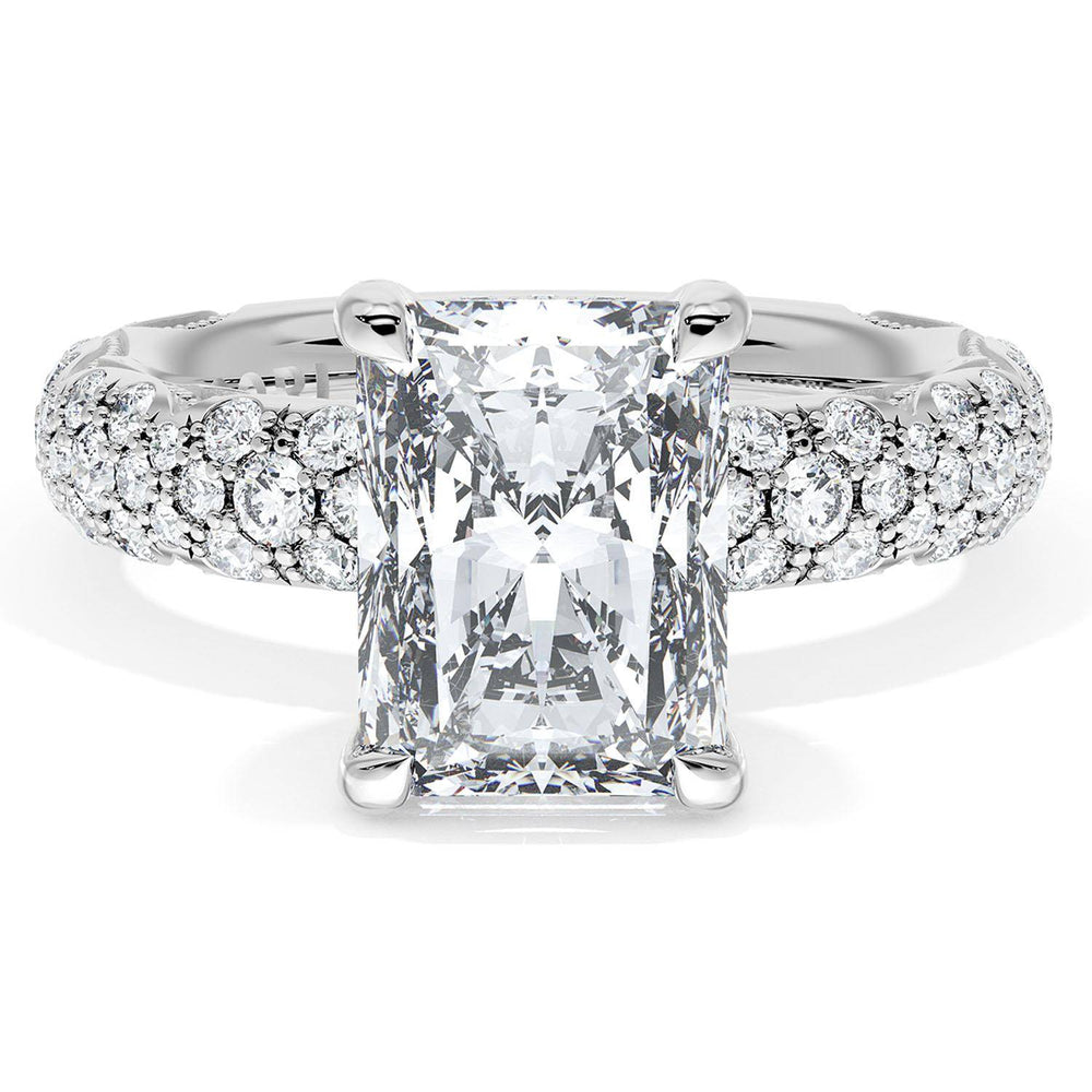 Radiant Bloom Engagement Ring