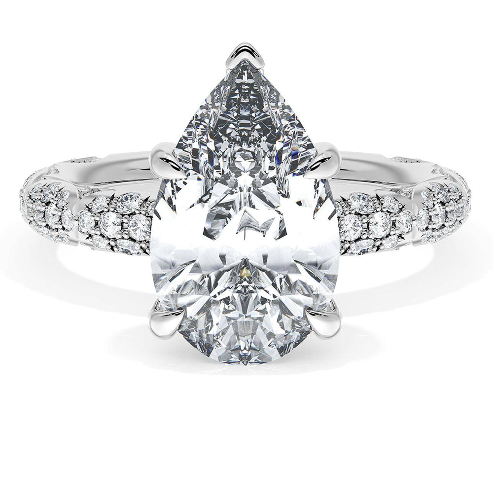 Pear Bloom Engagement Ring