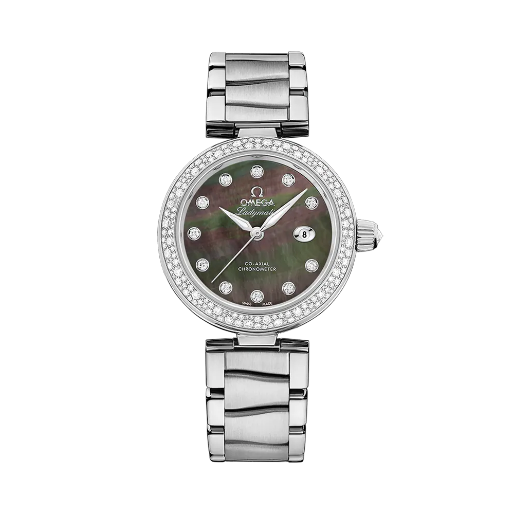 DE VILLE LADYMATIC 34 MM, STEEL ON STEEL