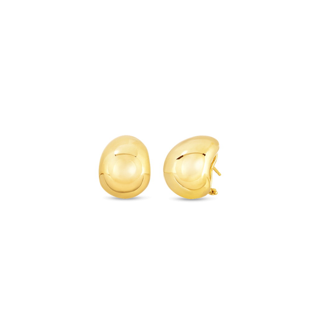 Designer Gold Domed Earrings
