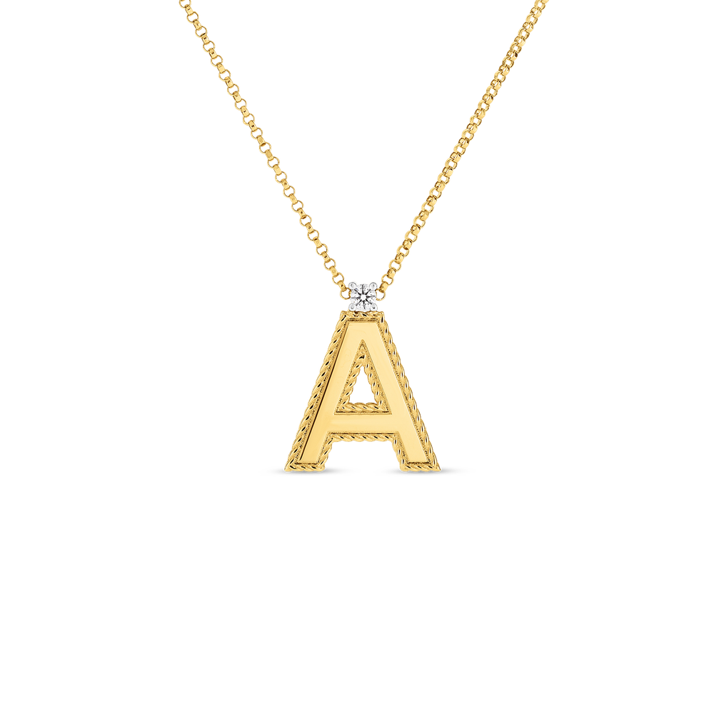 Princess Block Letter Necklace