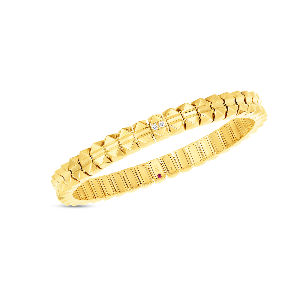 Obelisco Diamond Accent Flexible Bangle