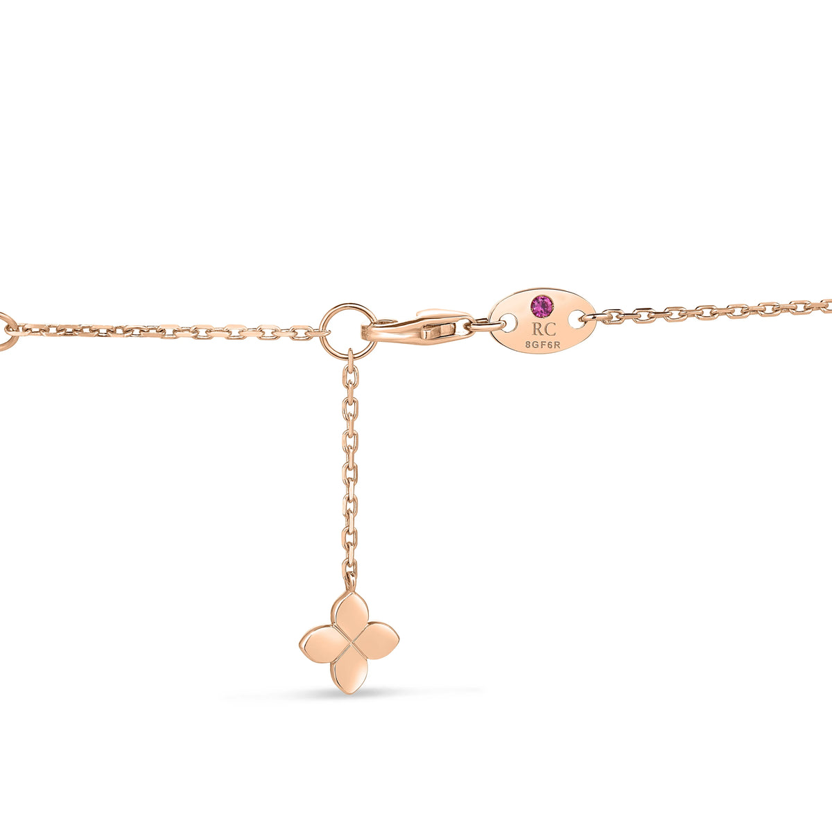 Roberto Coin Diamonds by the Inch Bar and Bezel Station Necklace Diamond, Ceramic Enamel Length 18 inches in 18K rose gold