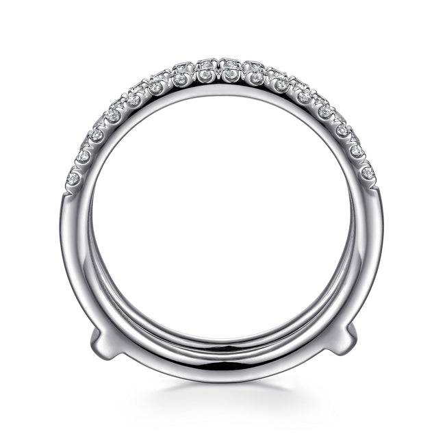 14K White Gold Diamond Ring Enhancer