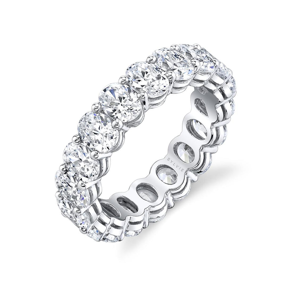 Sylvie Oval Diamond Eternity Band