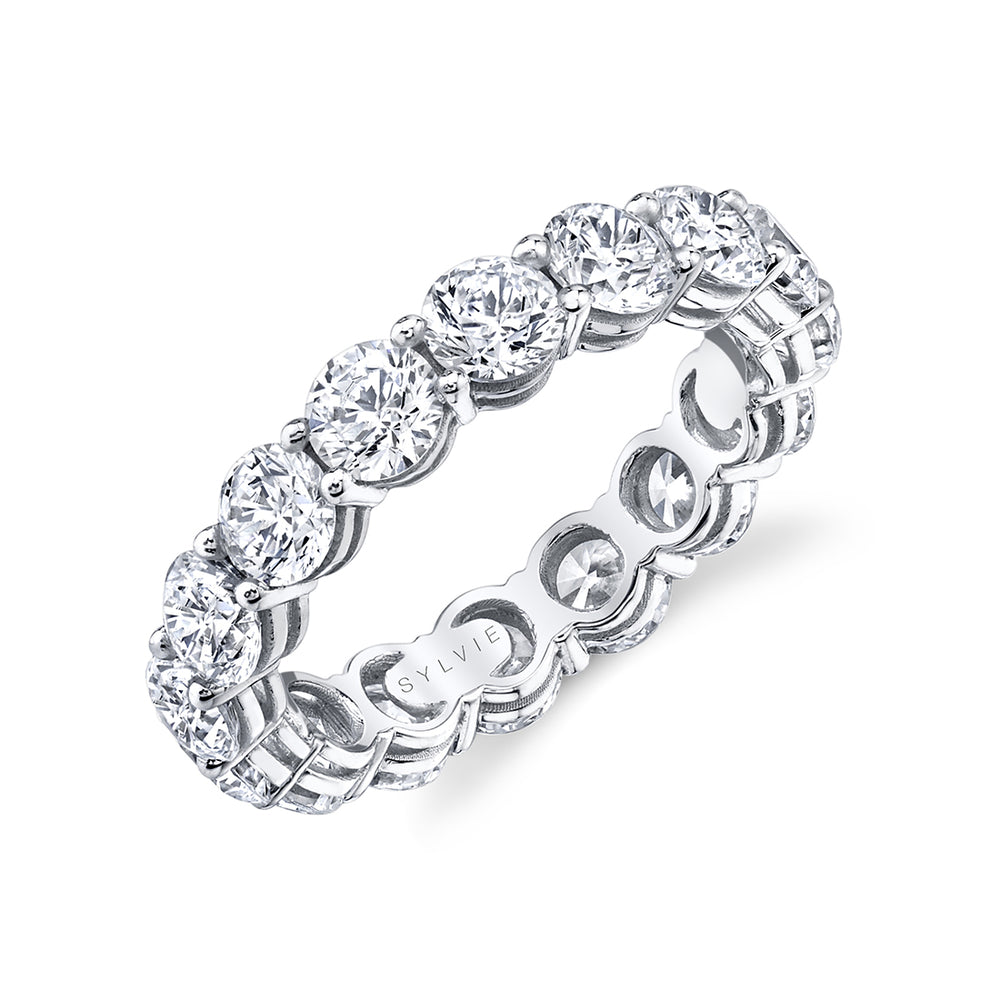 Sylvie Round Diamond Eternity Band - 1.0 CT