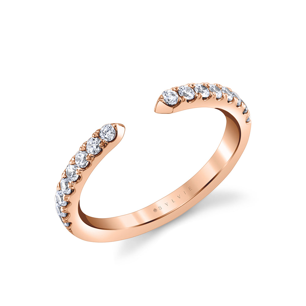 Sylvie Classic Modern Open Wedding Band
