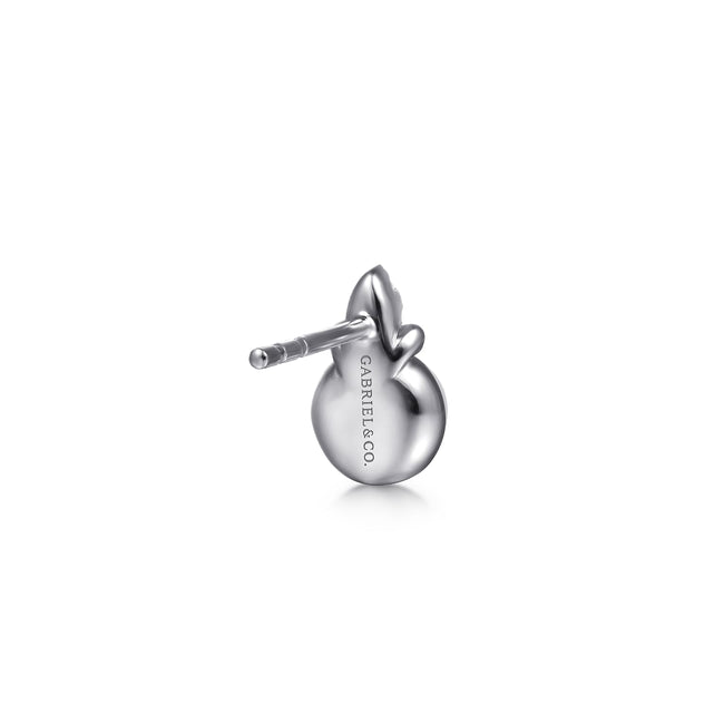 925 Sterling Silver Diamond Bujukan Pearl Stud Earrings