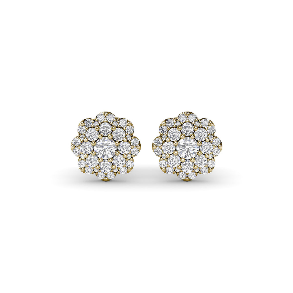 Magnolia Diamond Stud Earrings