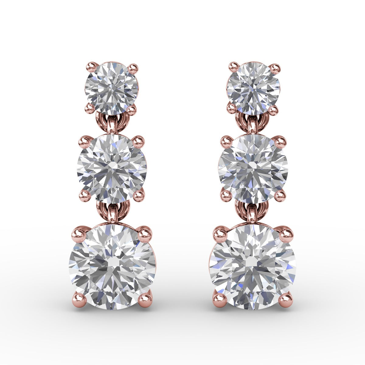 Empire Diamond Drop Earrings