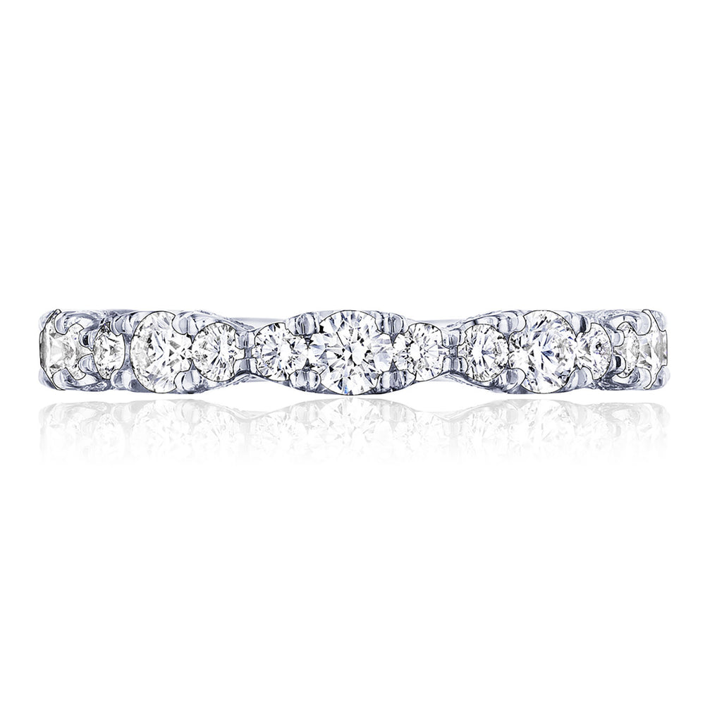 Marquise Shape Design Detail Wedding Band