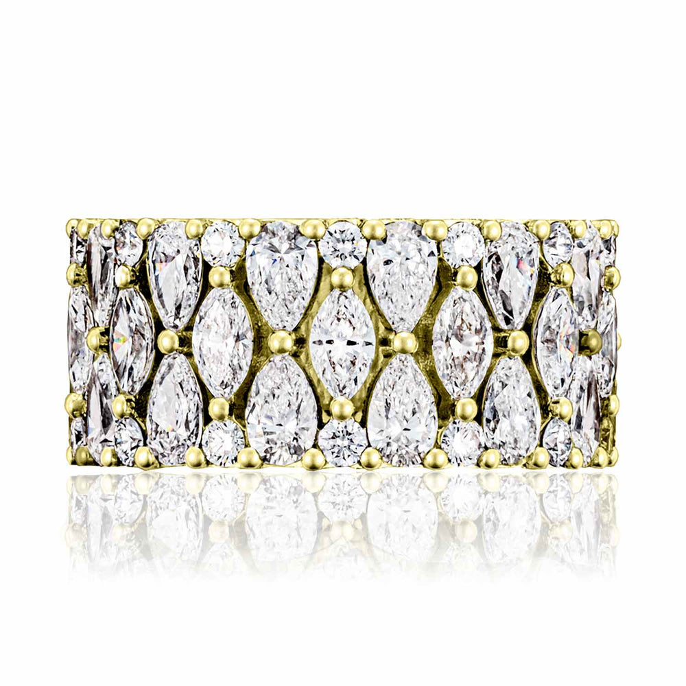 Marquise and Pear Mosaic Band
