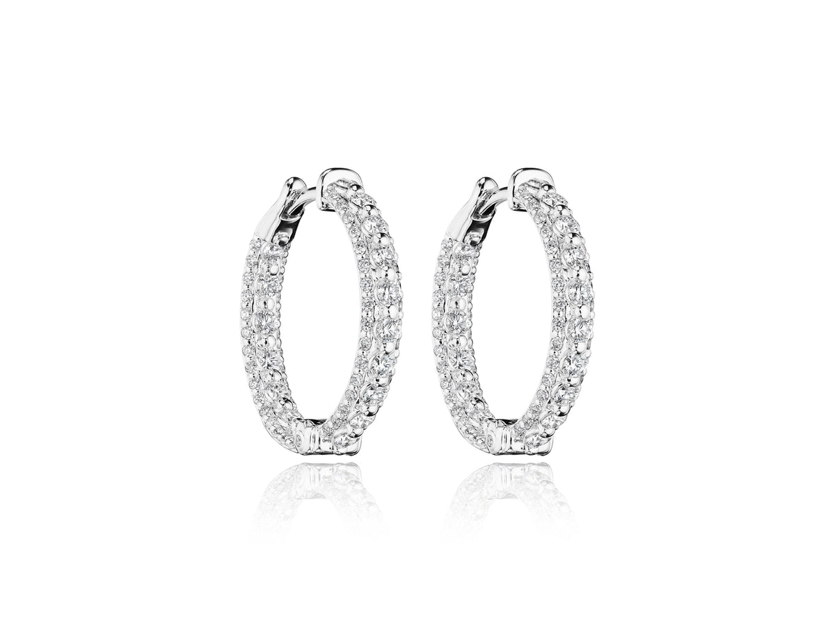 22MM ROYALTY DIAMOND HOOP