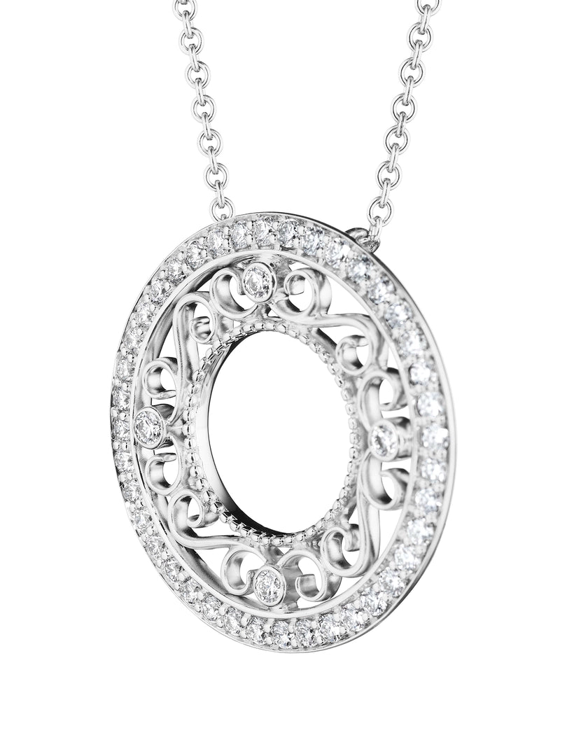 MORGAN SMALL FILIGREE CIRCLE PENDANT