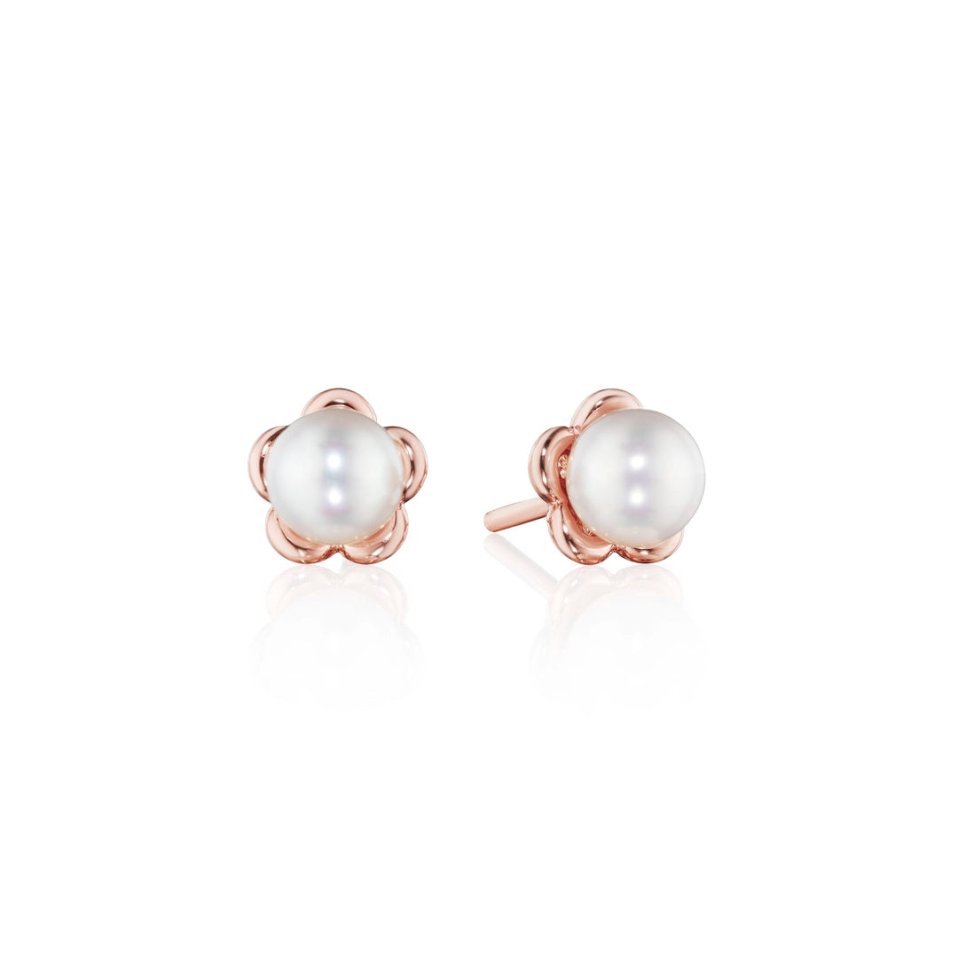 PETITE TIARA PEARL STUD