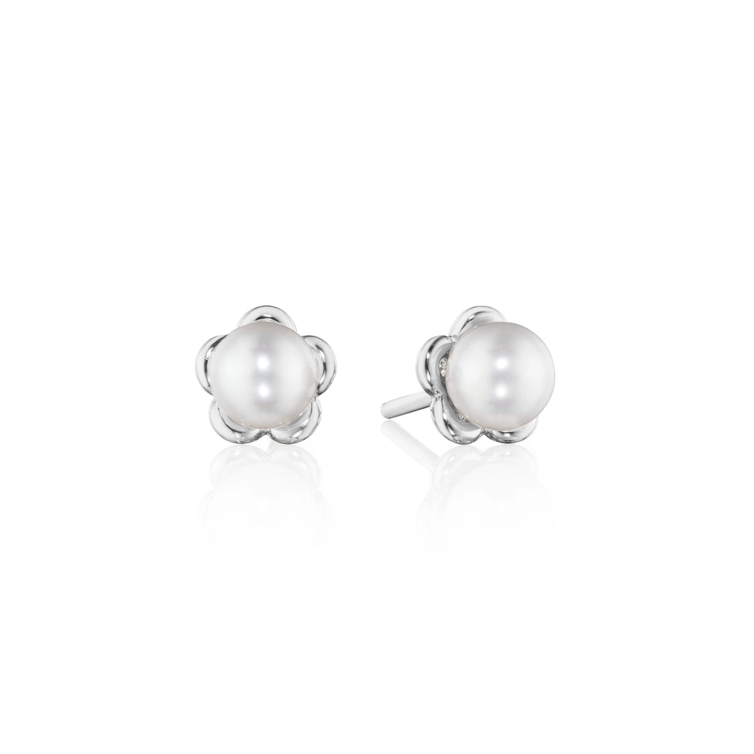 PETITE TIARA PEARL STUD