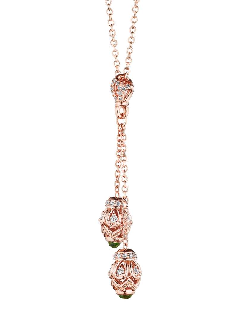 BEAD 1 DIAMOND & AMETHYST DOUBLE NECKLACE