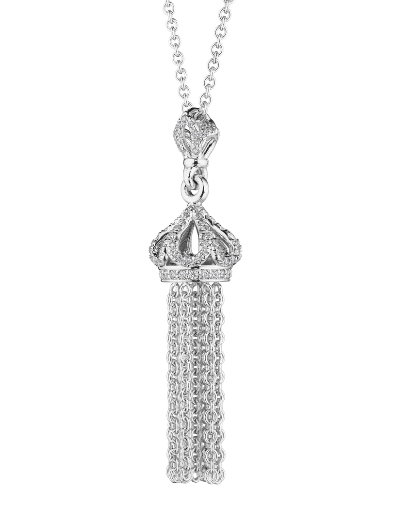 SMALL DIAMOND TASSEL PENDANT