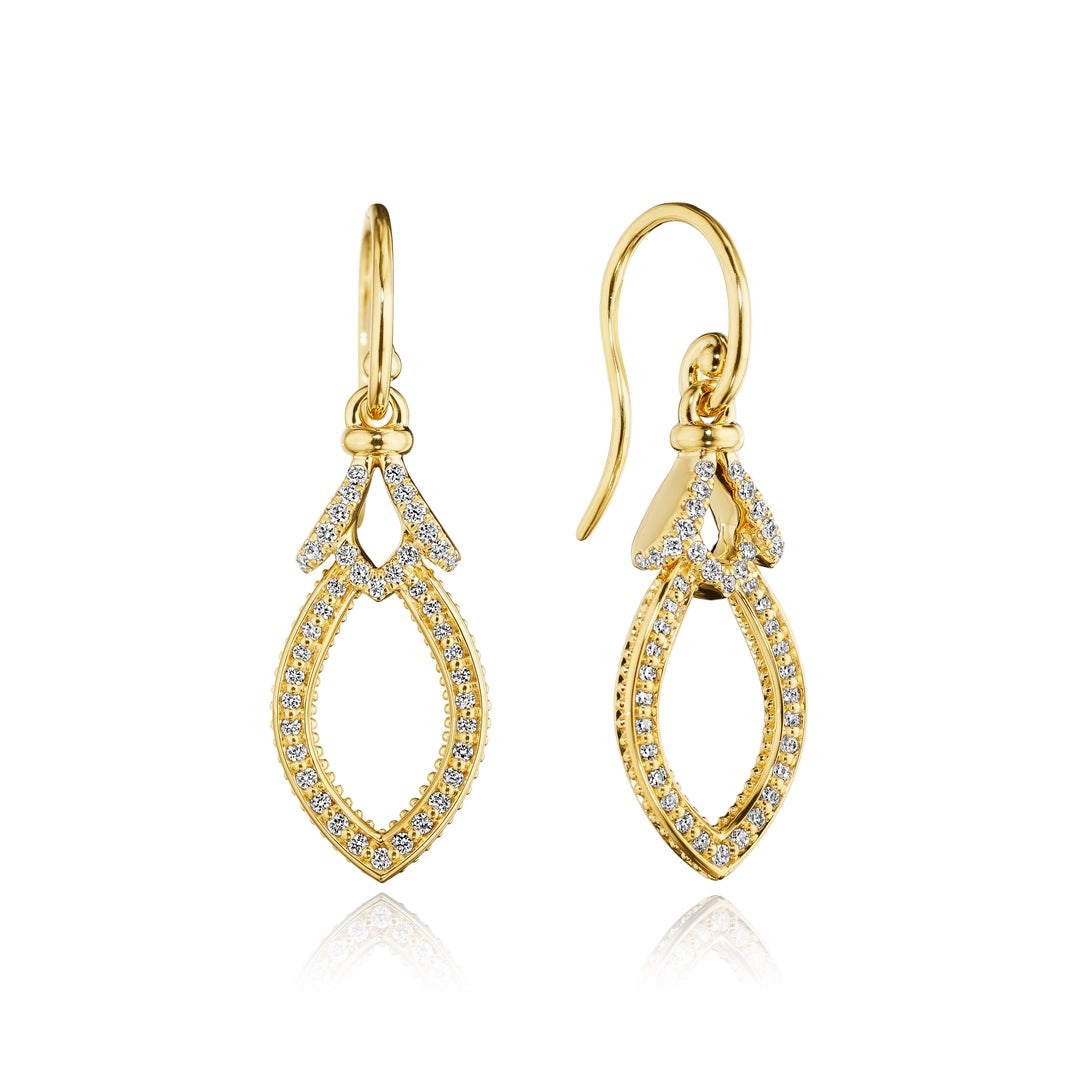 DIAMOND TOGGLE DANGLE EARRING