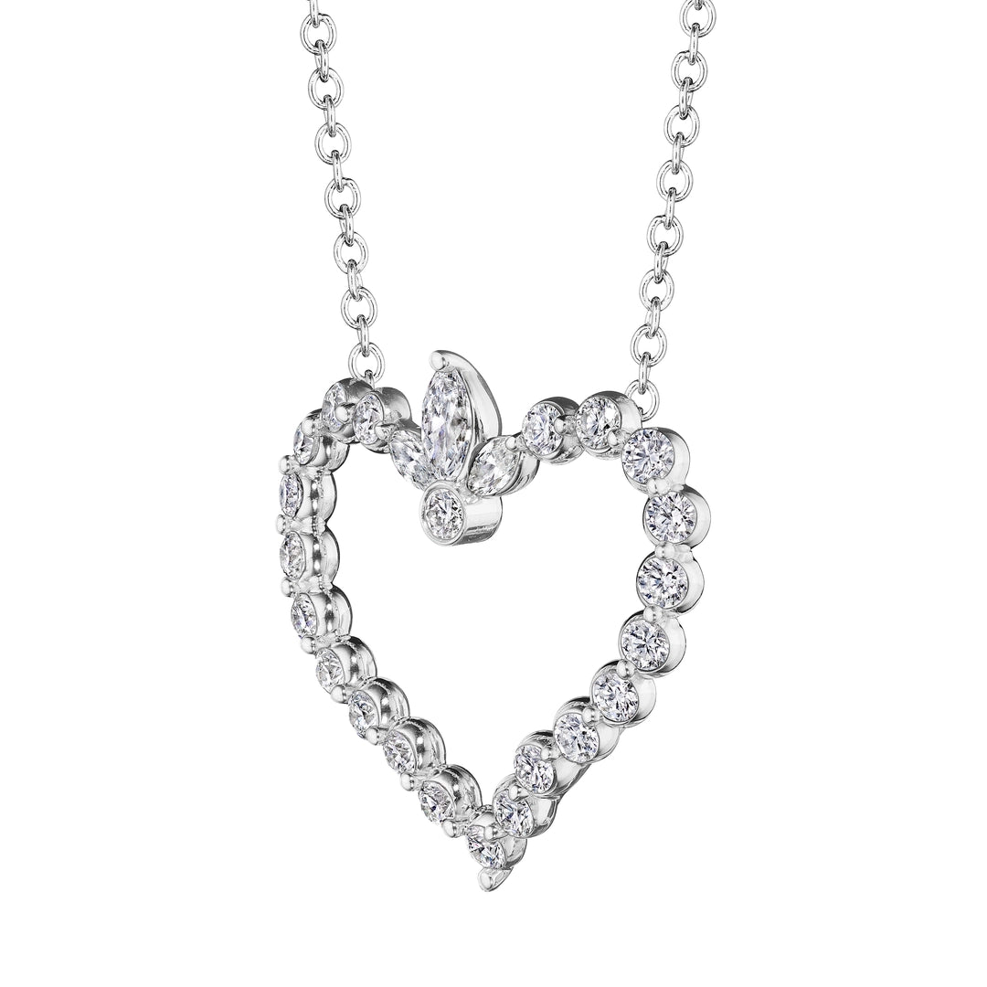 HERA MARQUISE DIAMOND HEART PENDANT
