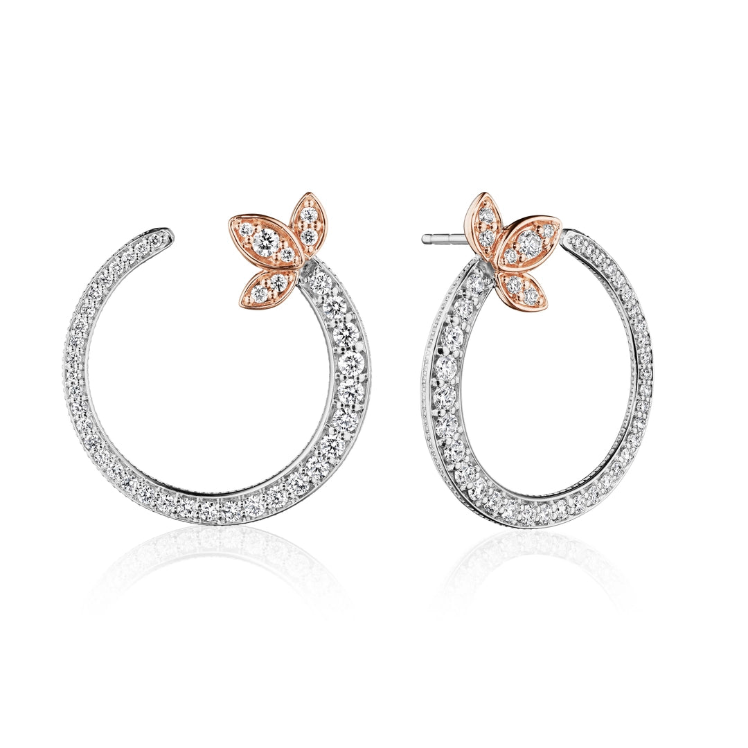 ATHENA MARQUISE CIRCLE DIAMOND EARRING