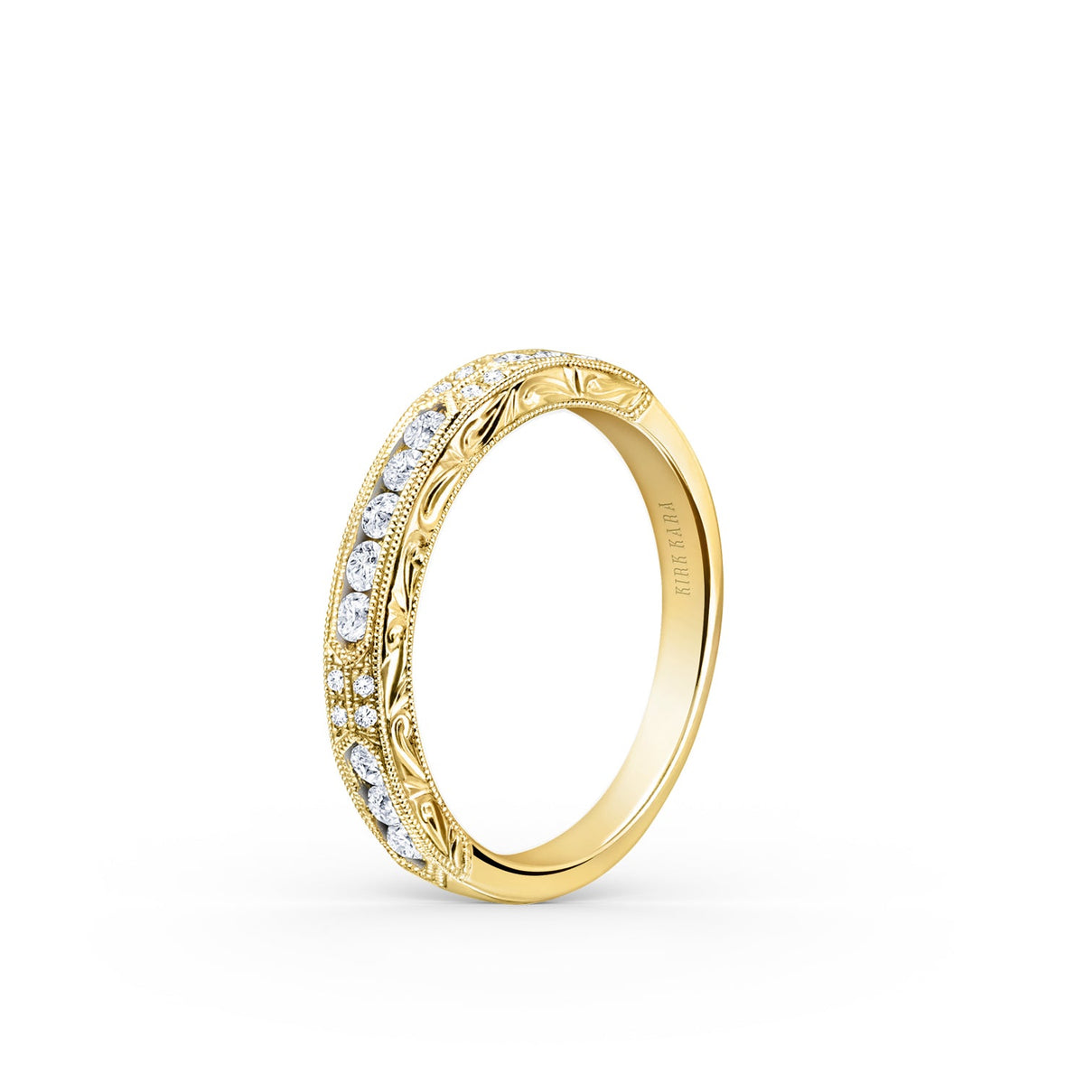 Channel Set Artful Diamond Wedding Band