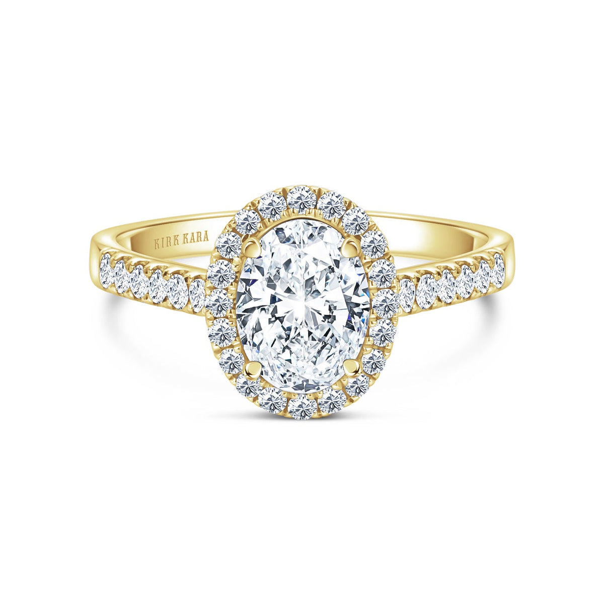 Classic Delicate Prong Set Halo Diamond Engagement Ring